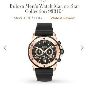 Bulova marine star mens watch